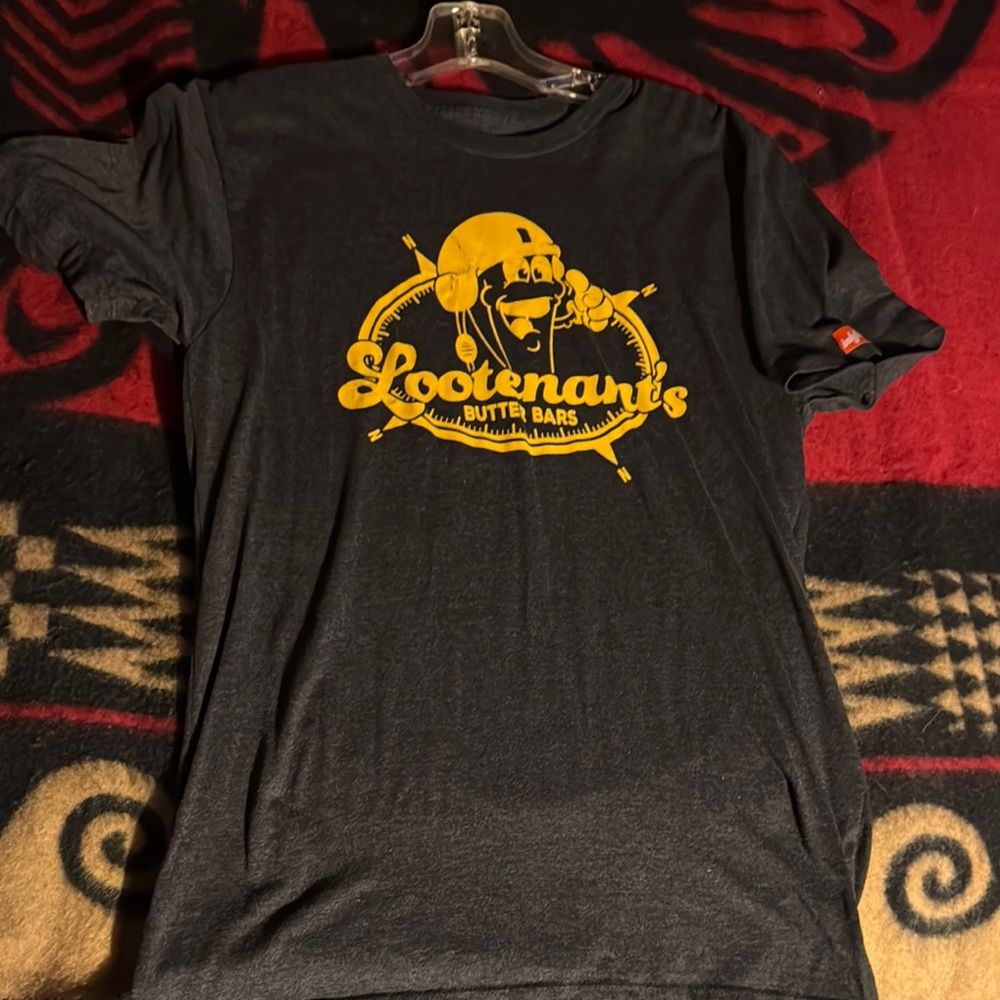 Gray T-Shirt with Yellow Graphic